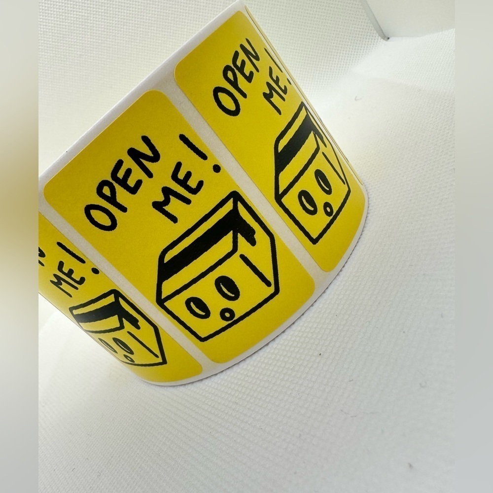 100pcs open me sticker | Stickers for Poshmark | shipping supplies | 2x1 - Picture 3 of 12